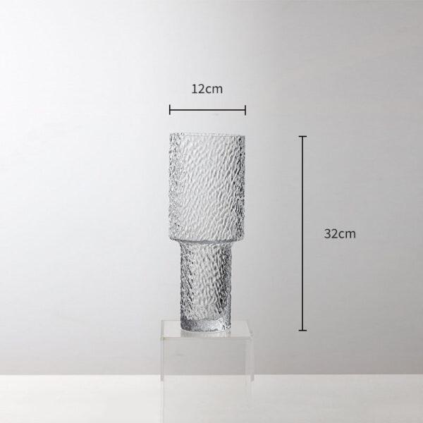 Vases En Verre Texturé (Ensemble de 2) – Image 3