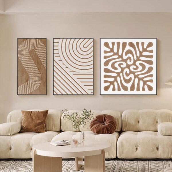 Trio De Tableaux Boho – Image 2