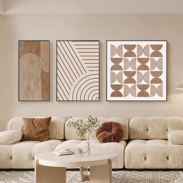 Trio De Tableaux Boho