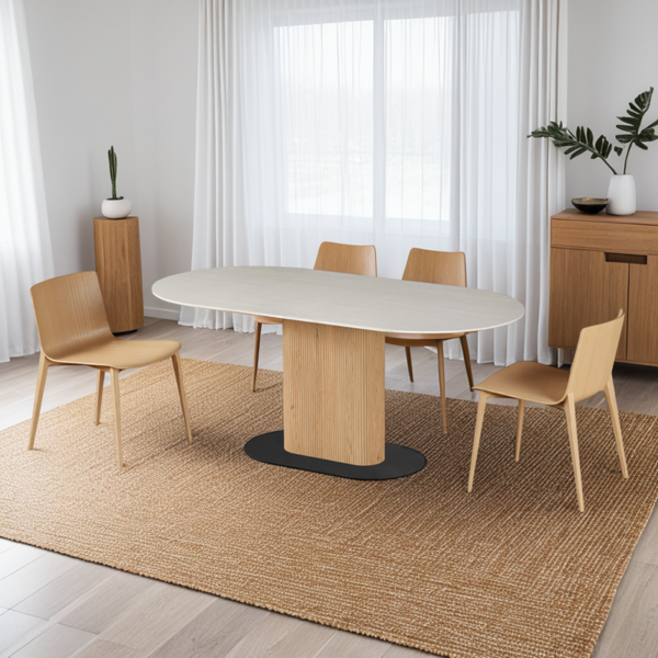 Table À Manger Style Boho 180 x 90cm