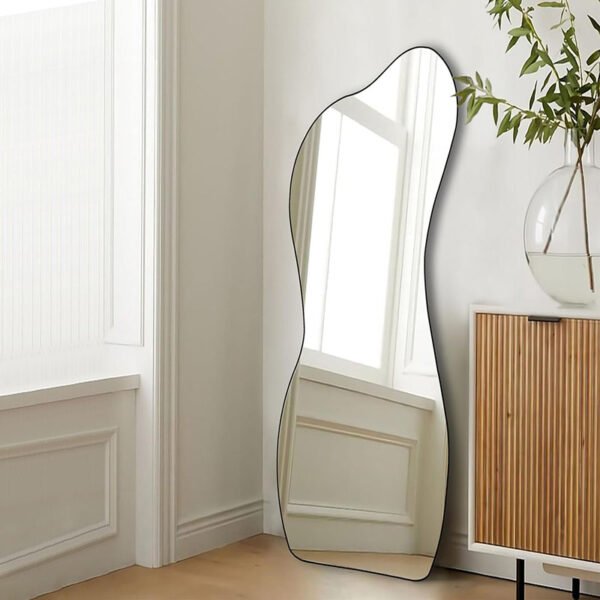 Miroir Irrégulier Bordure Noir