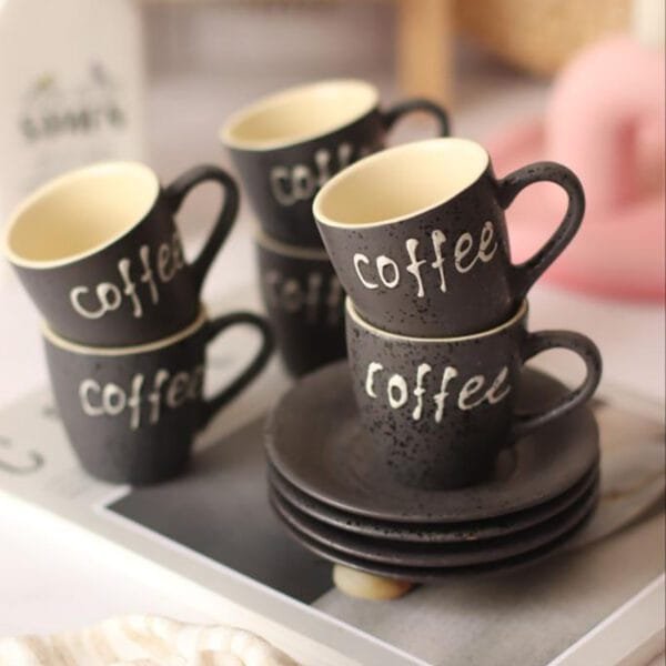 Tasses À Café Écriture "Coffee"