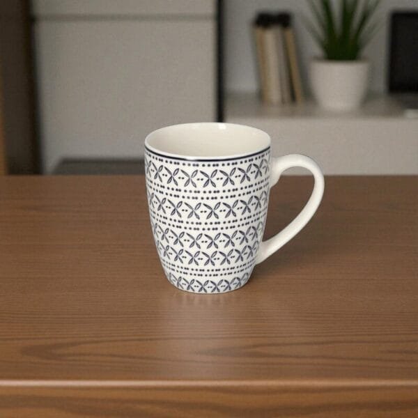 Tasse En Porcelaine À Motif Floral 400ml